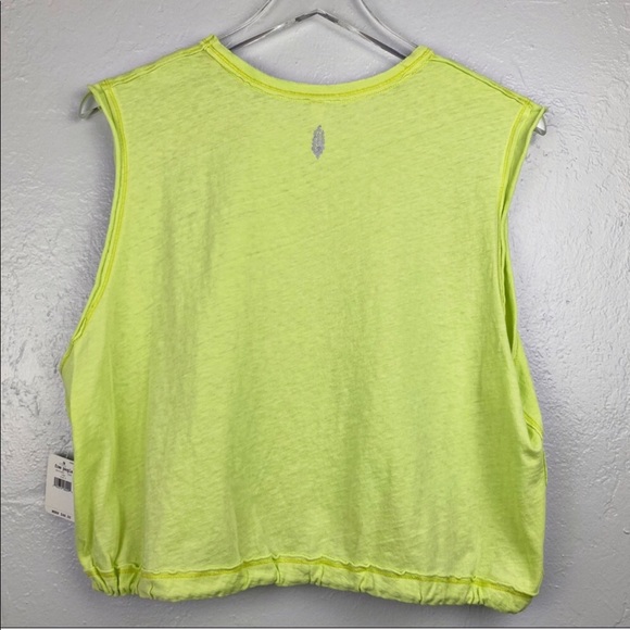NWT Free People Lime Sleeveless Workout Tank Small - Picture 3 of 11